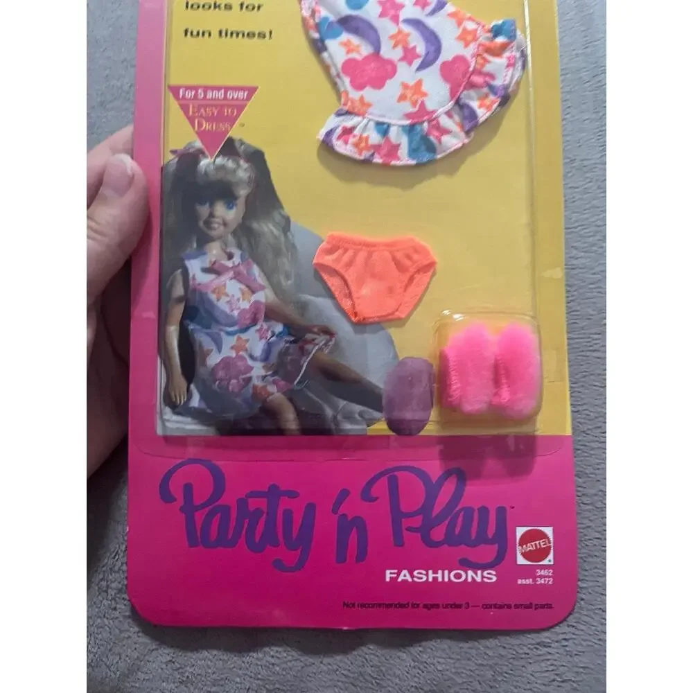 Mattel STACIE Party 'n Play Fashions 3462 Doll Outfit NEW SEALED‎ 1992 Barbie